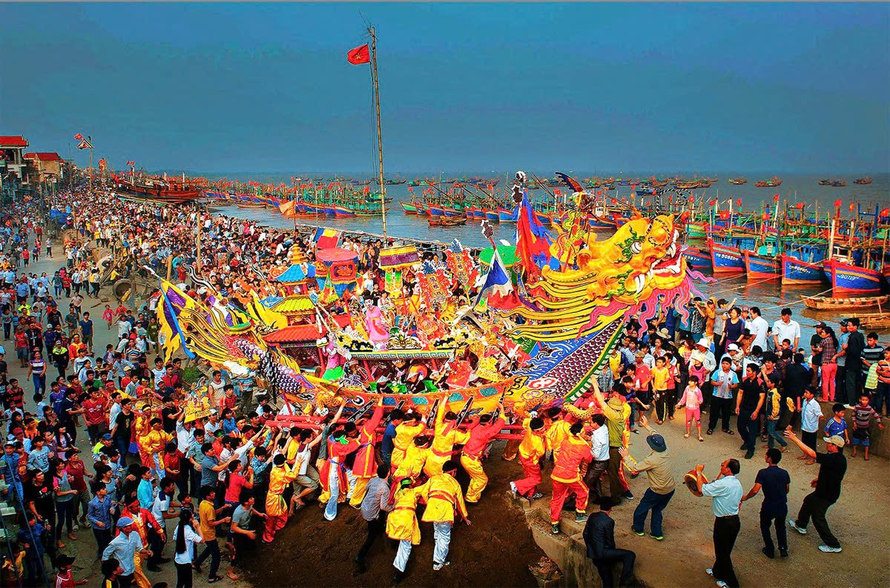 Lễ hội cầu Ngư tại xã Ngư Lộc, huyện Hậu Lộc, tỉnh Thanh Hóa.