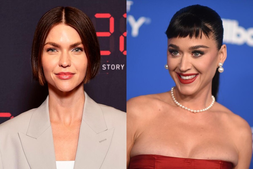 Nữ diễn viên Ruby Rose (trái) và nữ ca sĩ Katy Perry (phải).