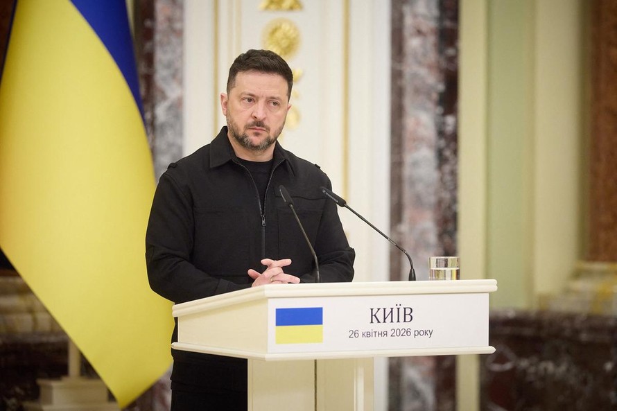 Tổng thống Ukraine Volodymyr Zelensky.