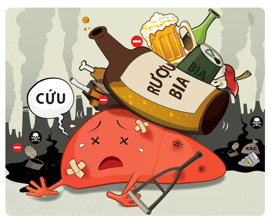 Rượu bia là nguyên nhân trực tiếp của hơn 30 loại bệnh không lây nhiễm