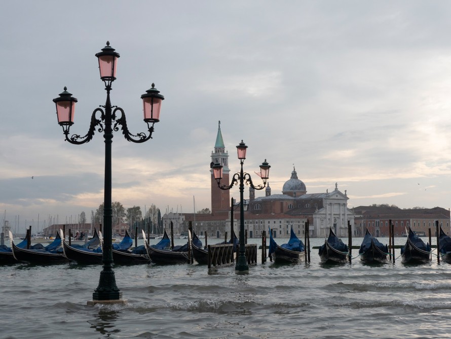 Thành Venice đang đứng trước những thách thức sinh tồn Ảnh: AFP