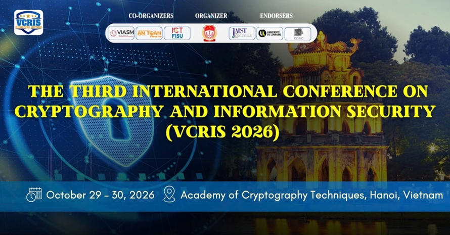 Hà Nội sẽ đăng cai Hội thảo quốc tế về mật mã và an toàn thông tin VCRIS 2026