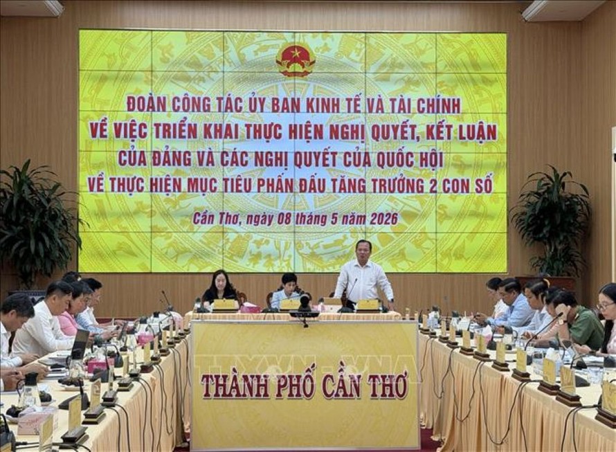 Ông Nguyễn Văn Hòa, Phó Chủ tịch UBND thành phố Cần Thơ, phát biểu tại buổi làm việc.