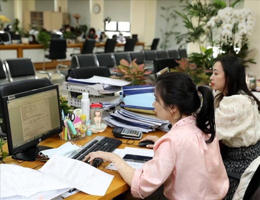 Hoạt động kế toán kiểm soát chi tại Kho bạc Nhà nước Hà Nội. (Ảnh minh họa)