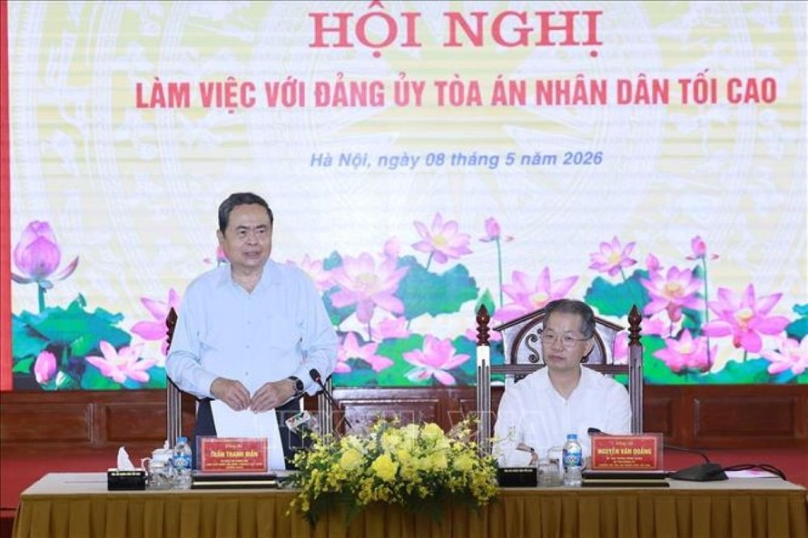 Chủ tịch Quốc hội Trần Thanh Mẫn phát biểu.