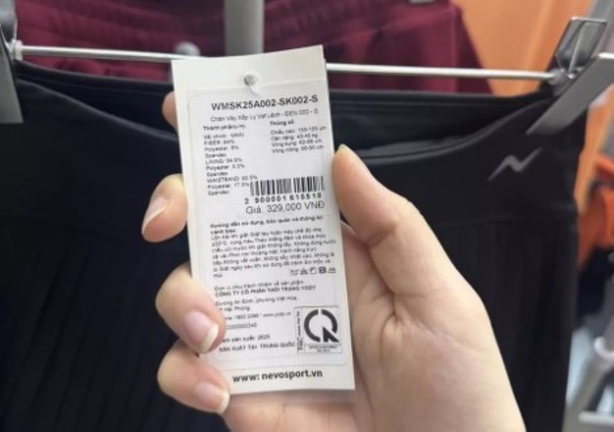 Tem mác của các sản phẩm phản ánh trong bài.