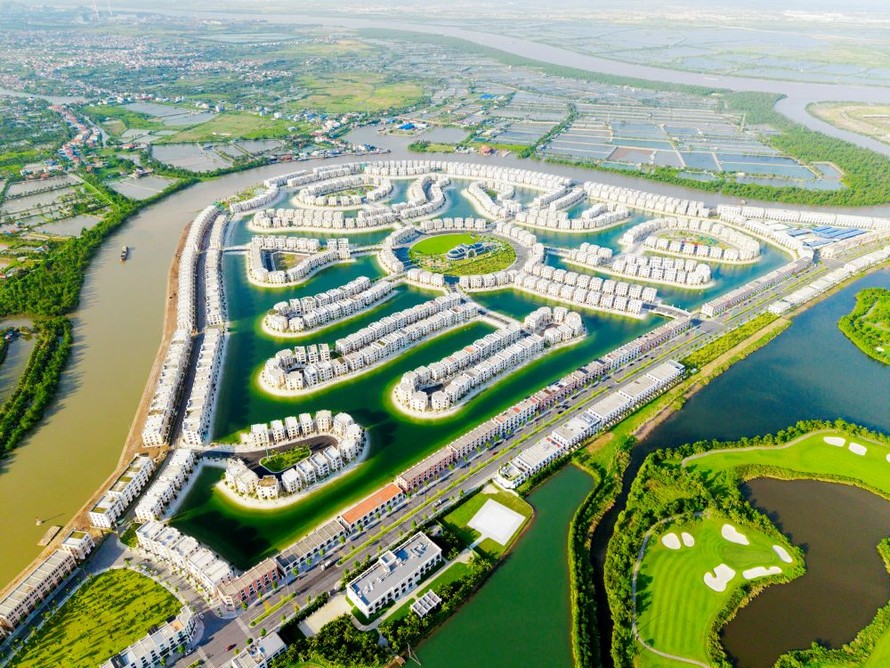 Mô hình sống biệt lập nhờ quy hoạch nằm trọn trên đảo Vũ Yên của Vinhomes Royal Island 