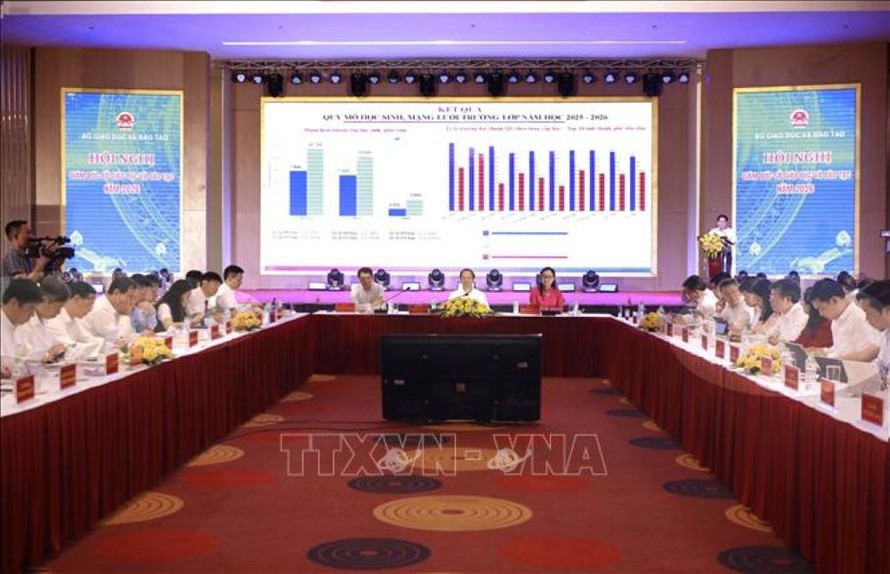 Quang cảnh Hội nghị toàn quốc Giám đốc Sở Giáo dục và Đào tạo năm 2026 do Bộ Giáo dục và Đào tạo tổ chức tại tỉnh Phú Thọ. 