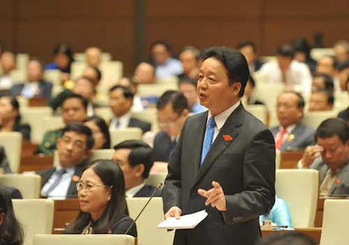 Bộ trưởng Tài nguyên và môi trường Trần Hồng Hà. Ảnh: Q.H