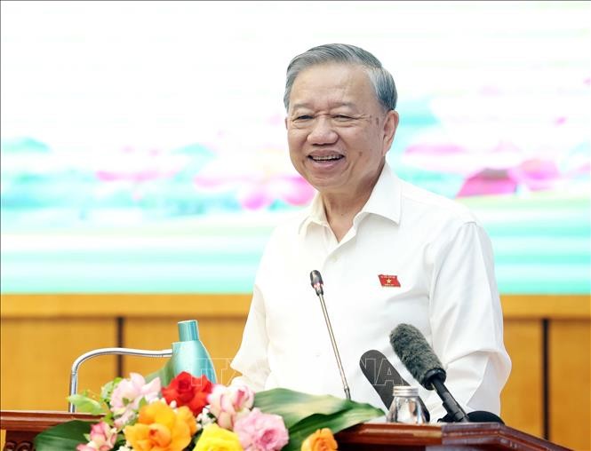 Tổng Bí thư Tô Lâm phát biểu. Ảnh: Thống Nhất/TTXVN