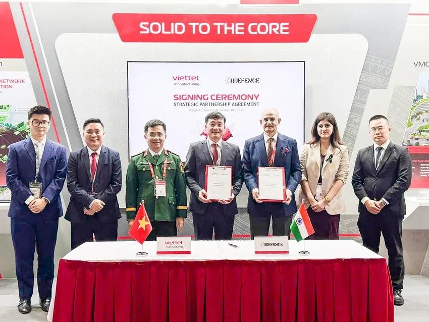 Tổng Công ty Sản xuất thiết bị Viettel đã ký Thỏa thuận hợp tác chiến lược với Ordefence Systems Limited (Ordefence).