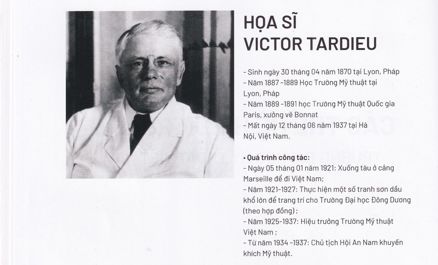 Ảnh scan từ cuốn sách Dấu ấn 100 năm – Kỷ yếu kỷ niệm 100 năm thành lập Trường Đại học Mỹ thuật Việt Nam.