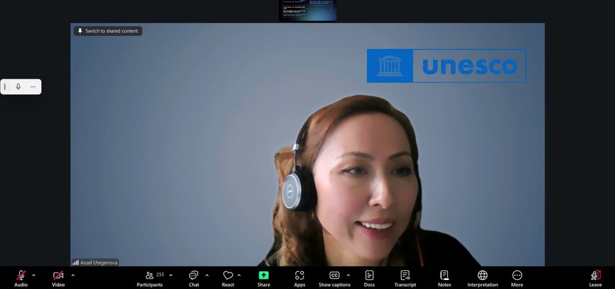 Tiến sĩ Assel Utegenova, đại diện UNESCO