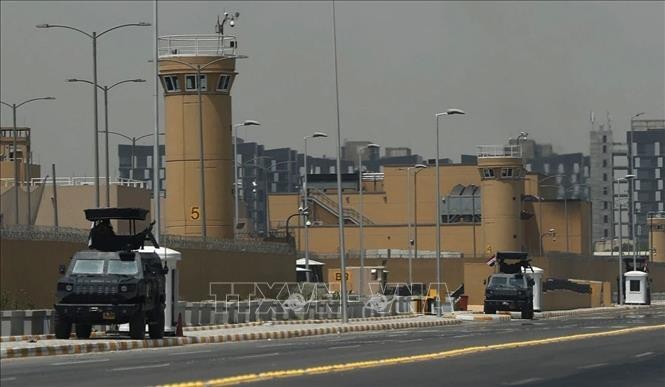 Đại sứ quán Mỹ tại Baghdad, Iraq. Ảnh: Getty Images/TTXVN