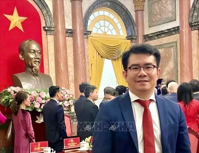 Ông Phạm Khánh Nam - Tổng Biên tập Tạp chí Hương Việt tại CHLB Đức. Ảnh: TTXVN phát