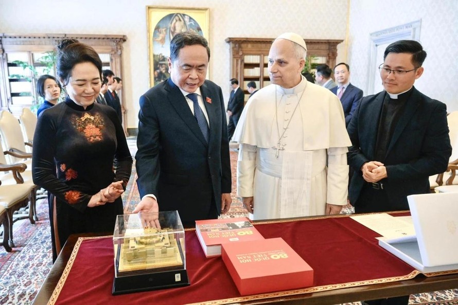 Chủ tịch Quốc hội Trần Thanh Mẫn hội kiến Giáo hoàng