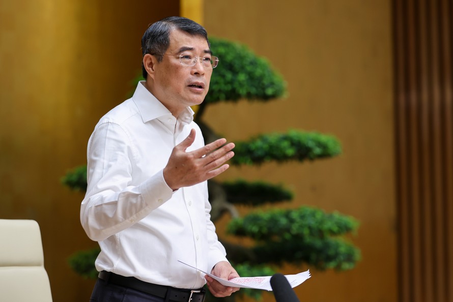 Thủ tướng Lê Minh Hưng chủ trì Phiên họp lần thứ ba của BCĐ về phát triển khoa học, công nghệ, đổi mới sáng tạo, chuyển đổi số và Đề án 06. Ảnh: Dương Giang