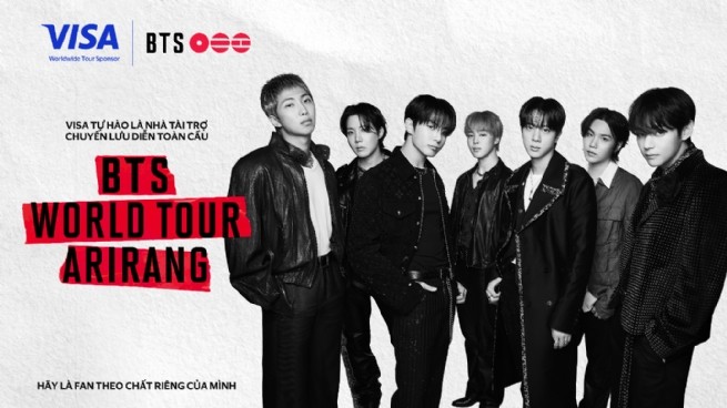 Visa đồng hành cùng K-pop: Nhà tài trợ chuyến lưu diễn toàn cầu “BTS WORLD TOUR ‘ARIRANG’”