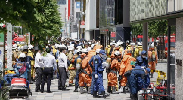 Vụ xịt chất lạ khiến hàng chục người bị thương tại trung tâm Tokyo