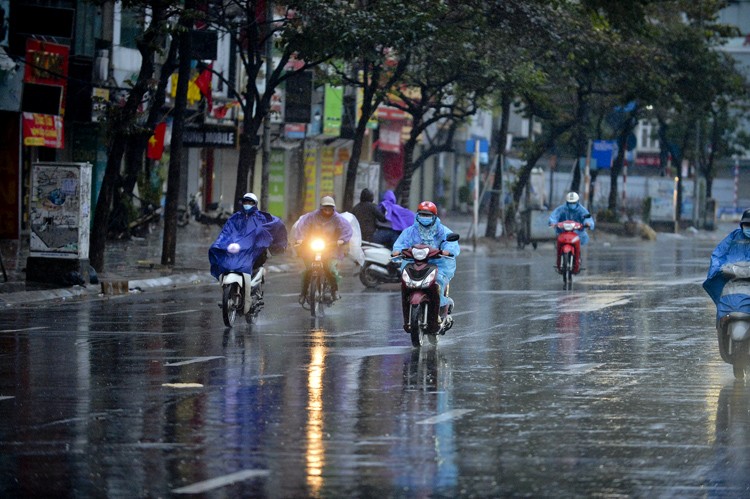 Cả nước mưa lớn, Bắc Bộ dự kiến có dông mạnh