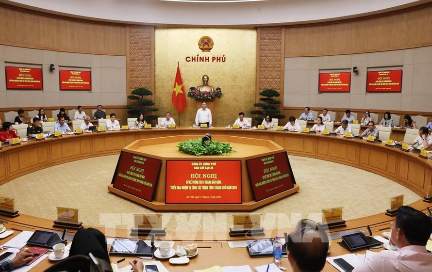 Đảng ủy Chính phủ triển khai nhiệm vụ công tác trọng tâm 6 tháng cuối năm