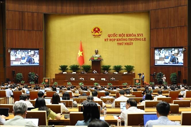 Thông cáo báo chí số 08 Kỳ họp không thường lệ thứ nhất, Quốc hội khóa XVI