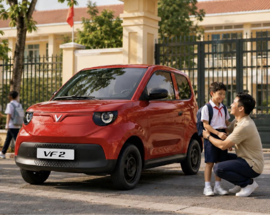 VinFast VF 2 giá hơn 182 triệu đồng, cả nhà hết lo mưa nắng khi ra đường