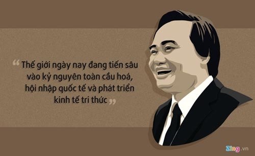Bộ trưởng Phùng Xuân Nhạ là nhà khoa học trưởng thành từ Đại học Quốc gia Hà Nội. Ảnh: Zing.vn.