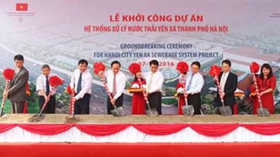 Dự án hệ thống xử lý nước thải Yên Xá được thiết kế với công suất 270.000 m3/ngày