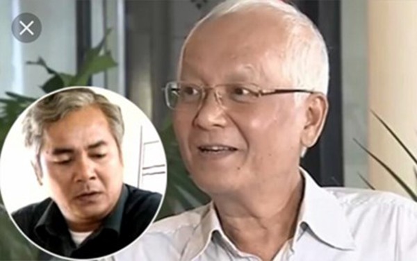 NSƯT Duy Thanh trước (ảnh nhỏ) và sau khi bị bệnh (ảnh to).