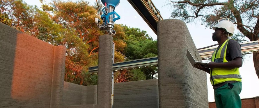 Đang hoạt động tại Malawi và Kenya, liên doanh 14Trees có thể xây dựng một ngôi nhà bằng công nghệ in 3D chỉ trong 12 giờ với chi phí chưa đến 10.000 USD. (Ảnh: CDC)