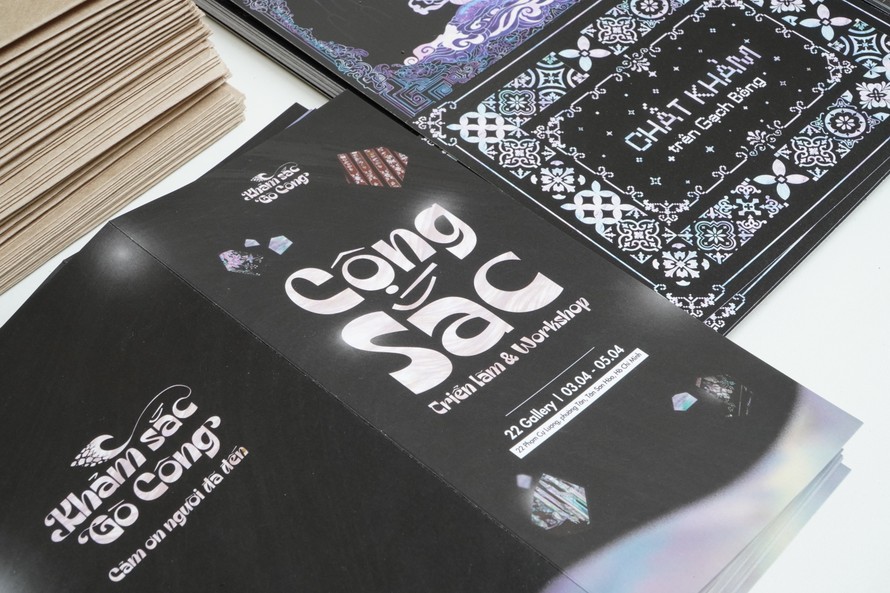 Triển lãm "Cộng Sắc": Gen Z đưa nghệ thuật khảm xà cừ gò công vào dòng chảy đương đại