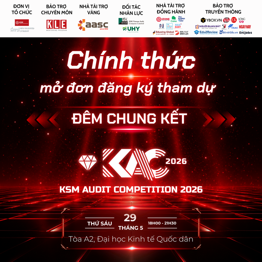 Top 6 lộ diện, KSM Audit Competition 2026 chuẩn bị bước vào vòng chung kết