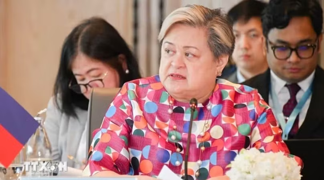 Ngoại trưởng Philippines Theresa Lazaro. (Ảnh: Nikkei Asia/TTXVN)