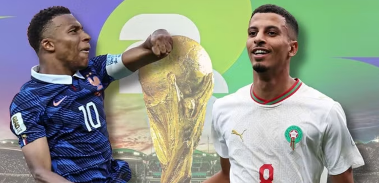 Pháp-Maroc quyết đấu tranh tấm vé đầu tiên vào bán kết World Cup 2026. (Ảnh: AFP/TTXVN)