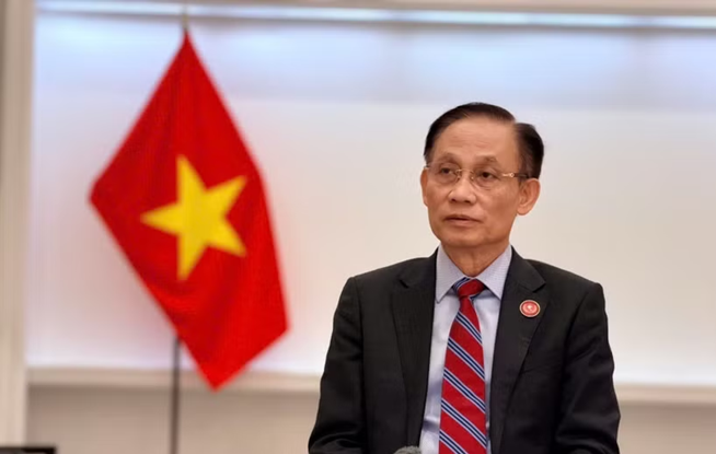 Ủy viên Bộ Chính trị, Bộ trưởng Bộ Ngoại giao Lê Hoài Trung. (Ảnh: TTXVN phát)
