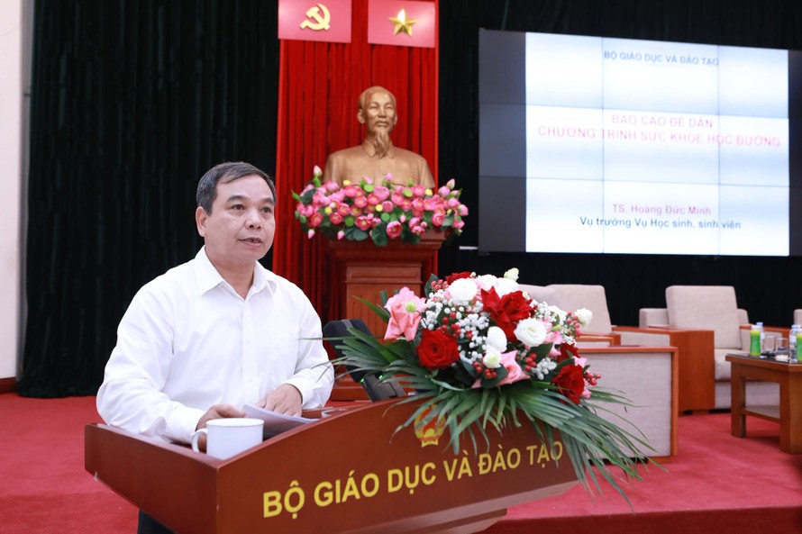 Ông Hoàng Đức Minh - Vụ trưởng Vụ Học sinh, sinh viên (Bộ GD&ĐT). Ảnh: Đình Tuệ 