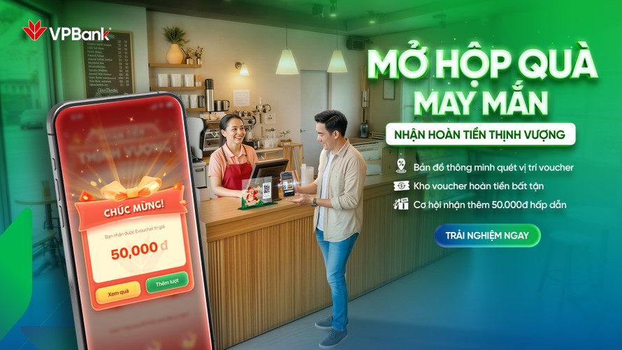 Ưu đãi chồng ưu đãi với Hoàn tiền Thịnh Vượng của VPBank