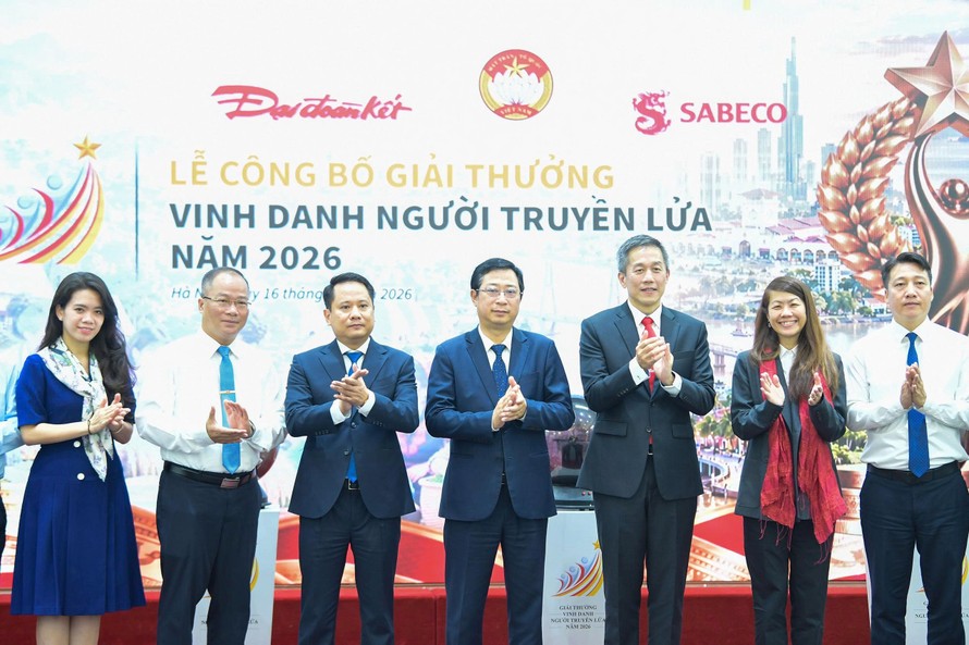 Công bố giải thưởng “Vinh danh người truyền lửa” năm 2026, tôn vinh những cá nhân góp phần vào sự phát triển chung của đất nước 