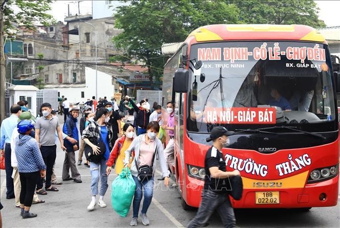 Dự báo nhu cầu đi lại của người dân trong dịp nghỉ lễ 30/4 - 1/5 năm nay sẽ tăng cao. Ảnh: Hoàng Hiếu/TTXVN