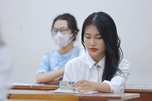 Theo các thầy cô giáo, việc sớm công bố phương án thi sẽ giúp nhà trường có định hướng trong dạy và học. (Ảnh: PV/Vietnam+)