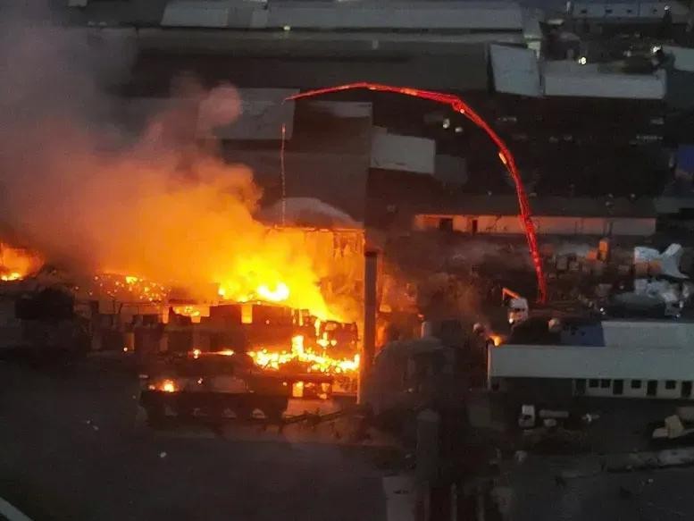 Hiện trường vụ cháy tại Hưng Yên.