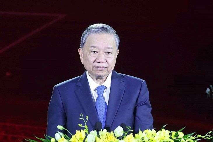 Tổng Bí thư Tô Lâm phát biểu.