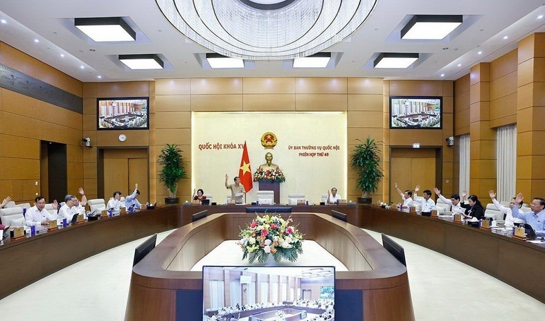 Ủy ban Thường vụ Quốc hội biểu quyết. 