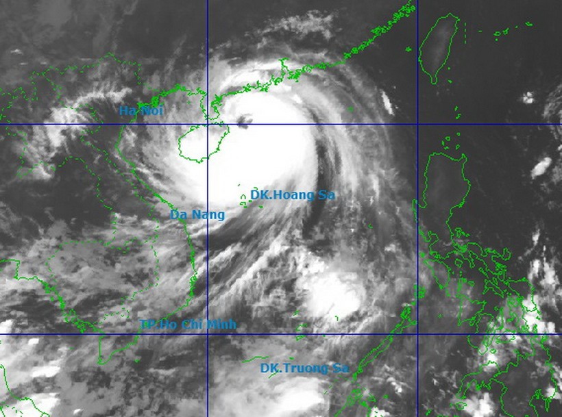 Vị trí cơn bão số 11 vào lúc 6h ngày 5/10/2025. (Nguồn: Trung tâm dự báo khí tượng thủy văn Quốc gia)