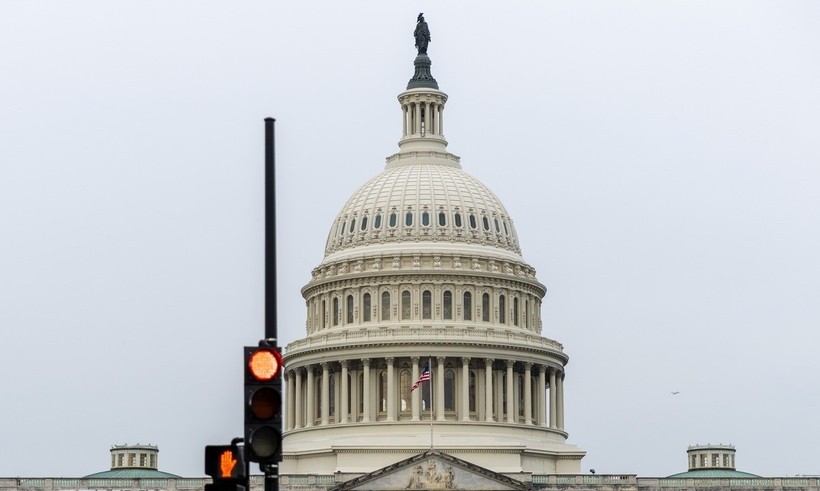 Quang cảnh bên ngoài Toà nhà Quốc hội ở Washington DC.