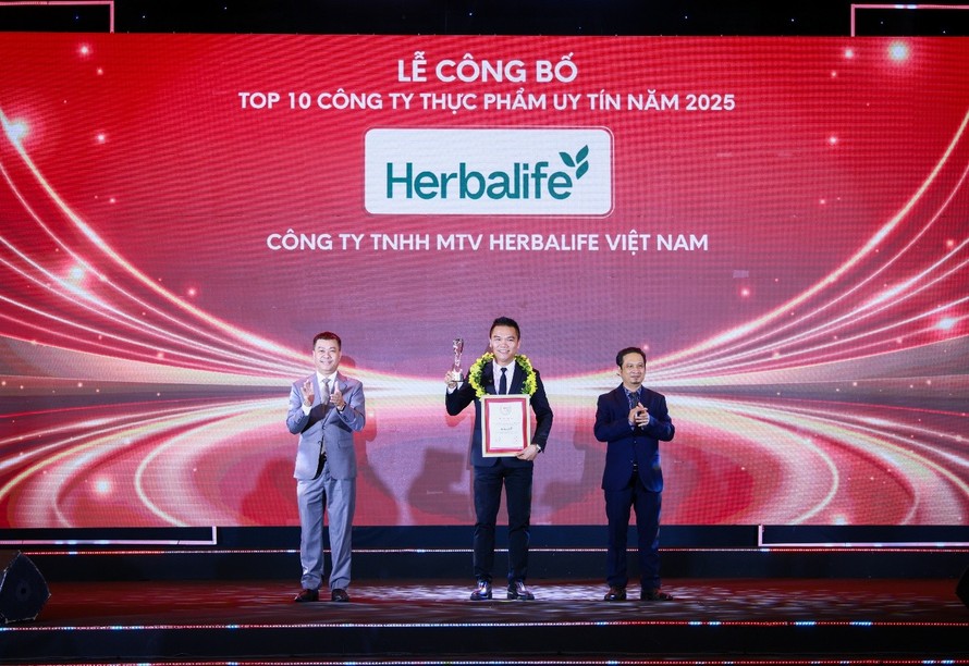 Herbalife Việt Nam vinh dự Top 10 Cty Thưc Phẩm Uy Tín 2025