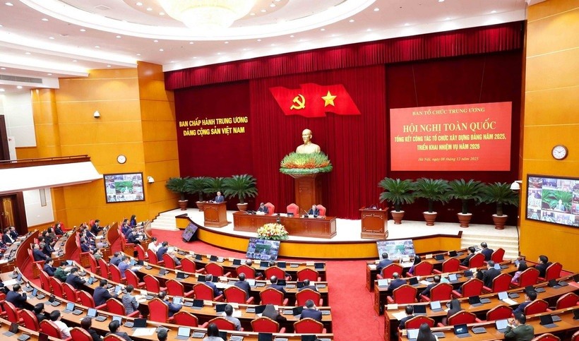 Hội nghị toàn quốc Tổng kết công tác tổ chức xây dựng Đảng năm 2025.