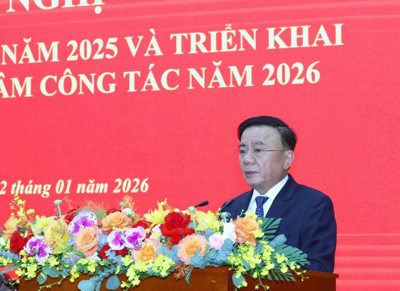 Thường trực Ban Bí thư Trần Cẩm Tú phát biểu chỉ đạo hội nghị.