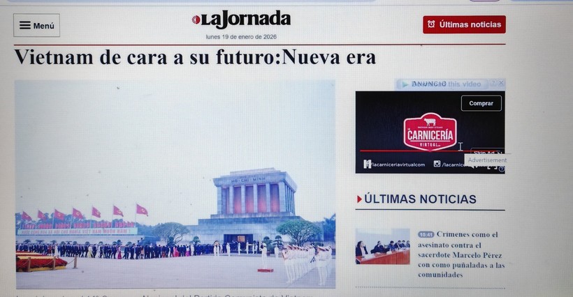 Bài báo được đăng trên trang báo mạng của tờ báo cánh tả lớn nhất Mexico La Jornada hôm 19/1. 